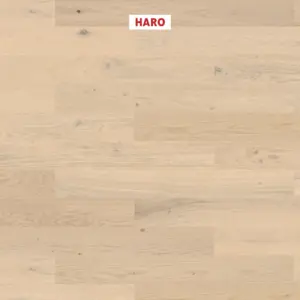 Serie 4000 Landhausdiele Prestige - Eiche lichtweiß Sauvage strukturiert nD 2-Schicht Parkett