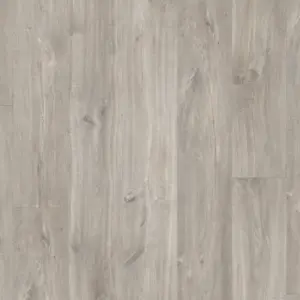 Alpha Vinyl Blos - Eiche Canyon grau mit Sägeschnitten Klick-Vinyl, Rigid Vinyl