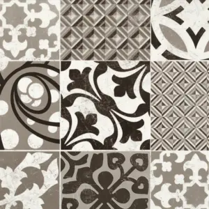 Texline - PROVENCE BLACK & WHITE 4-Meter Breit PVC-Boden